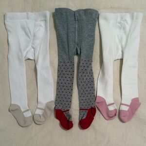 Set of 3-6 Month Baby Maryjane Style Tights